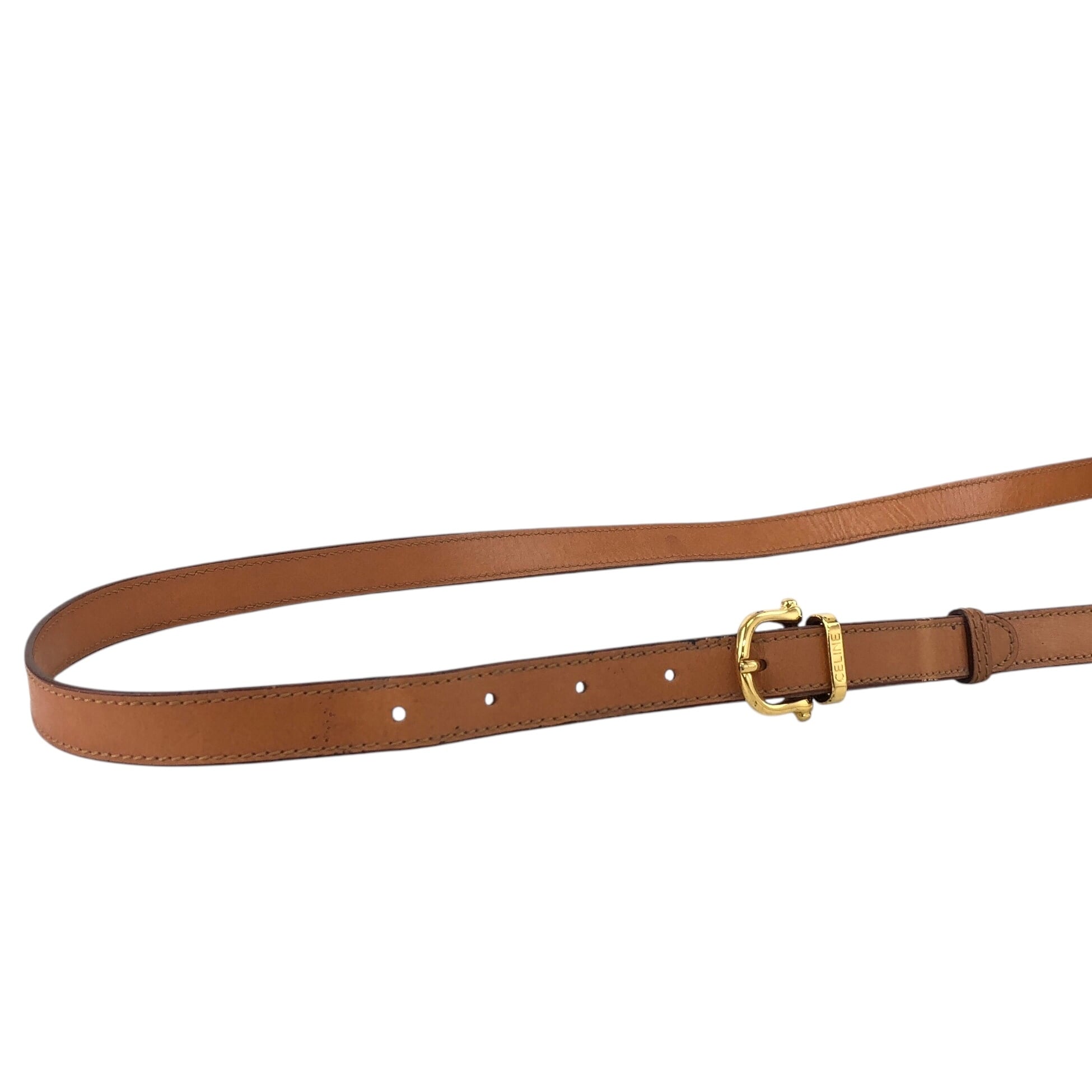 CELINE セリーヌ ベルト ヴィンテージ オールド マカダム CELINE セリーヌ ベルト ブラック 馬車 レザー vintage ヴィンテージ