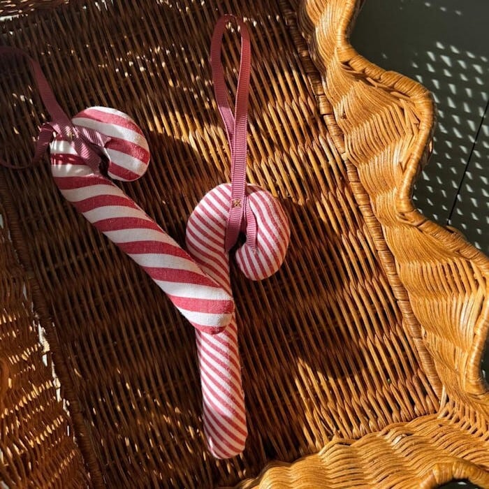 SISSEL EDELBO / CANE LEFTOVER ORNAMENT / Wide Candy Stripes