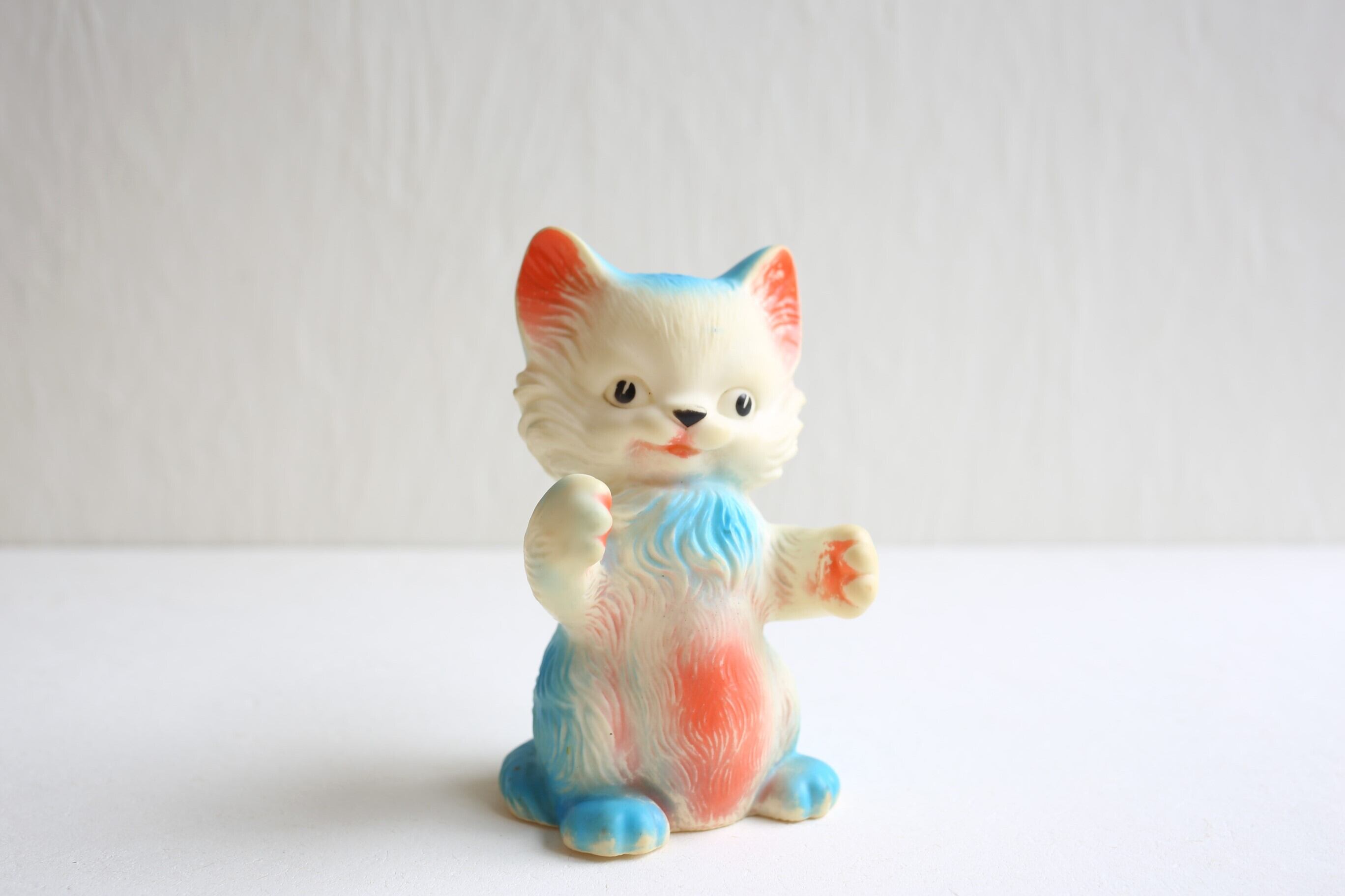 フランス アンティーク ヴィンテージ DELACOSTE社 ソフビ人形 ラバードール ネコ N-04444