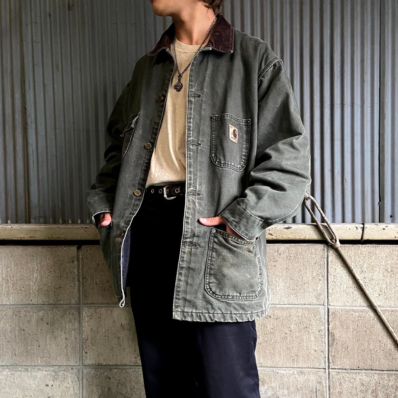 carhartt カーハート ミシガンチョアコート 企業ロゴ 2XL