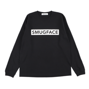 SMUGFACE / ボックスロゴ  ロングスリーブTシャツ  BLACK   (SFT-003)