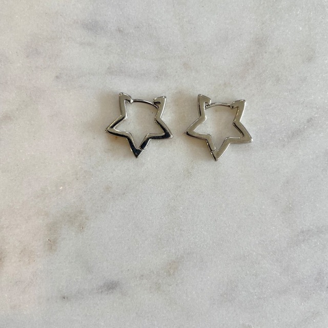 mini star pierce ／ silver