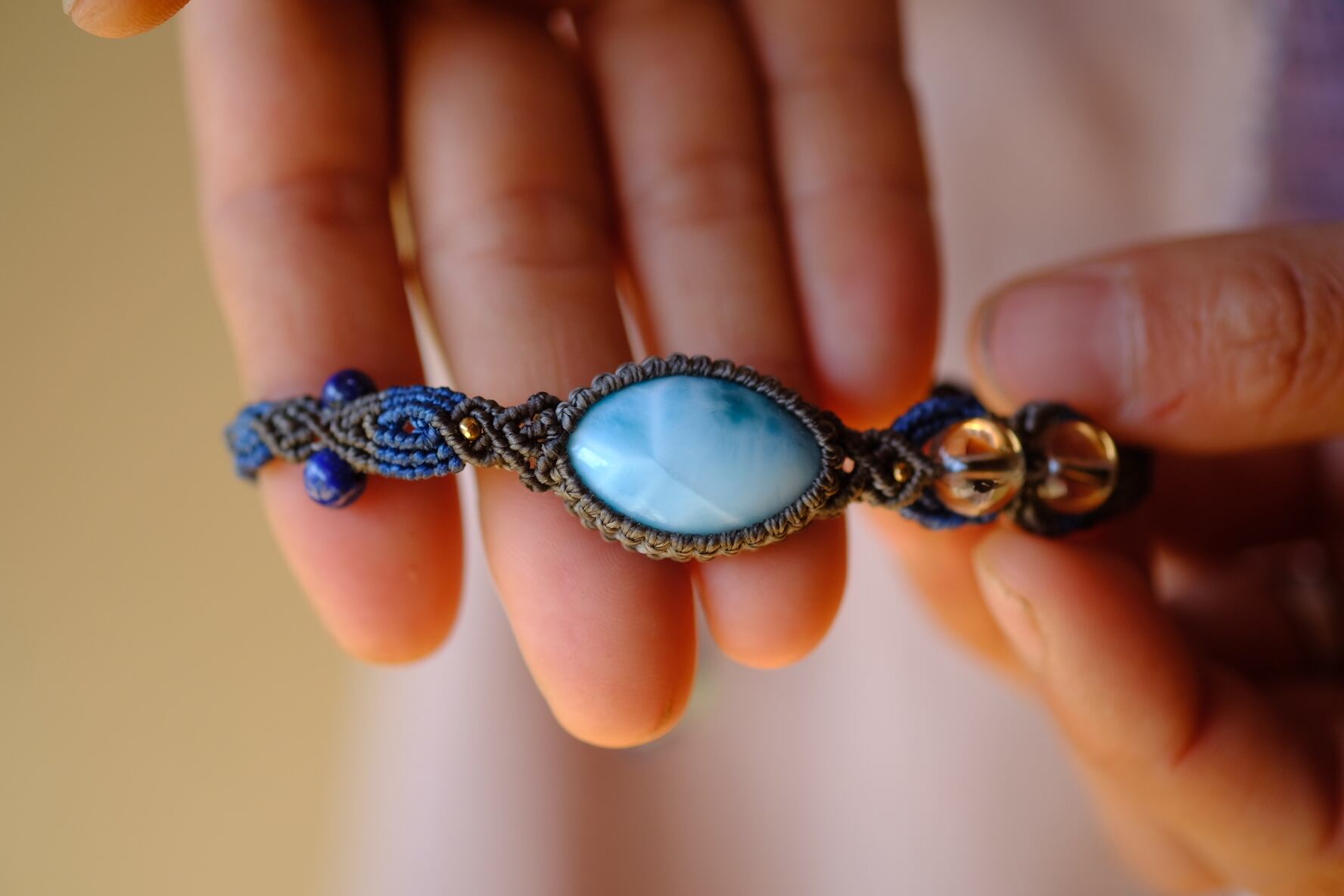 『心の時計』〜 心を繋ぐ魔法のブレスレット〜ラリマーブレスレット