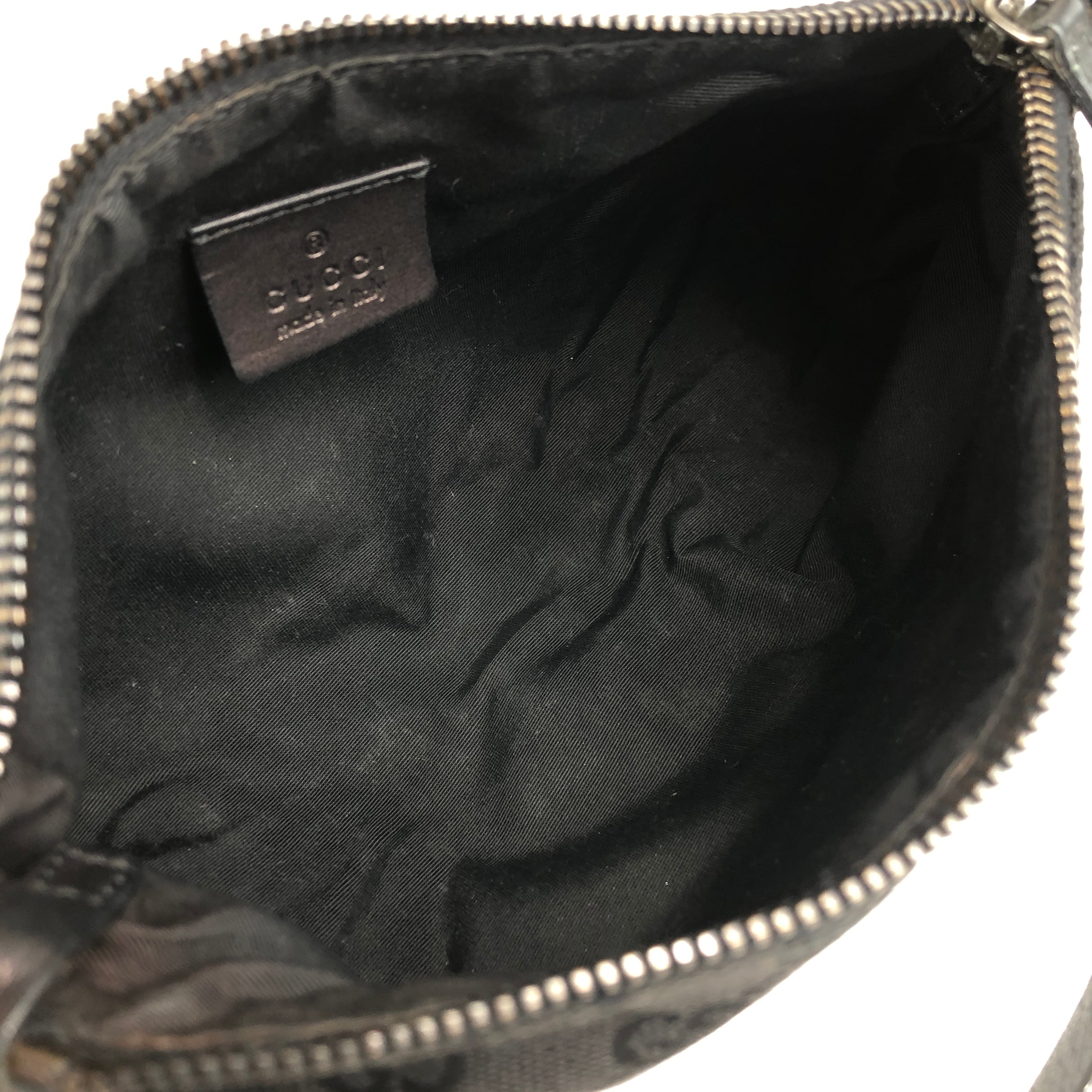 GUCCI グッチ GG柄 ハンドバッグ ブラック キャンバス バニティバッグ