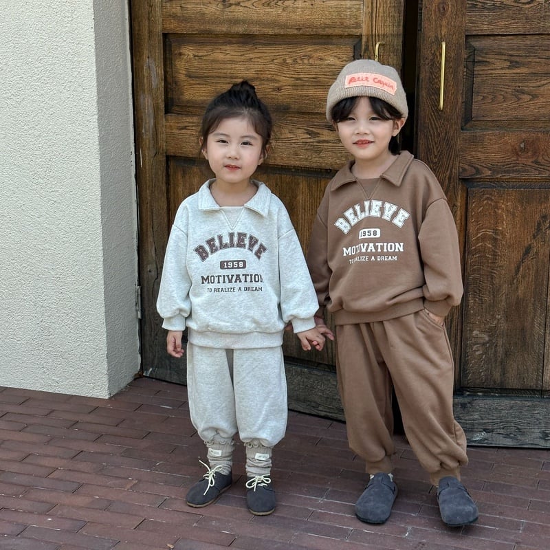 【BABY&KID】秋新作 英字柄セットアップ