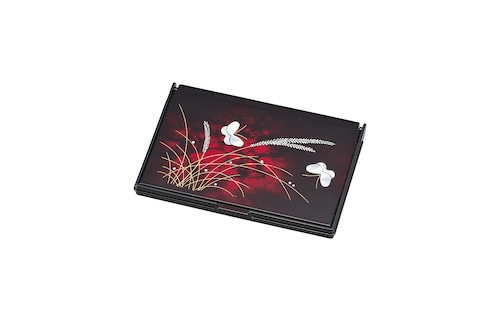 36-2506 携帯名刺＆カードケ－ス べっ甲 武蔵野 Portable Name Card Case w Musashino BEKKO Coating