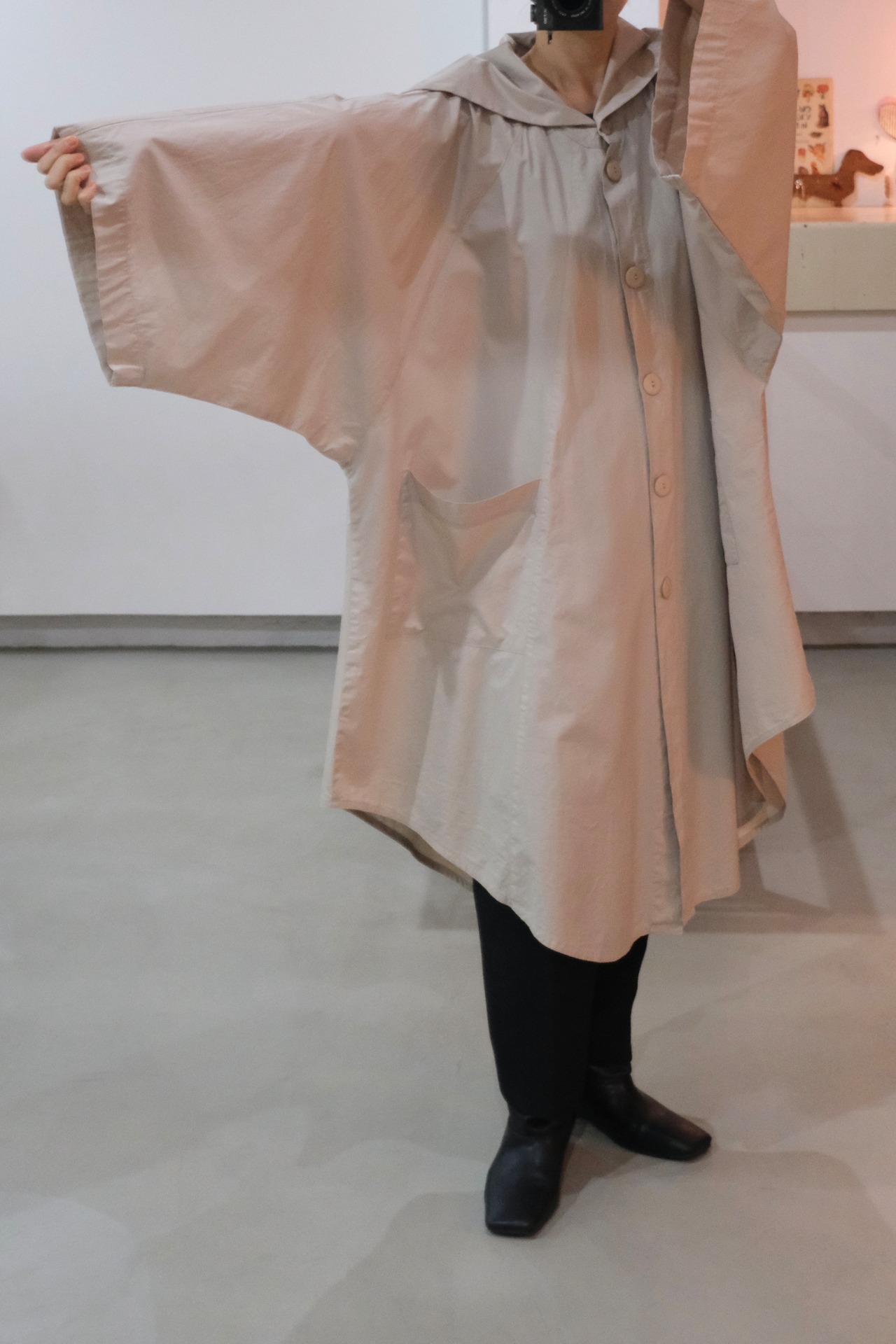 Marimekko batwing sailor coat