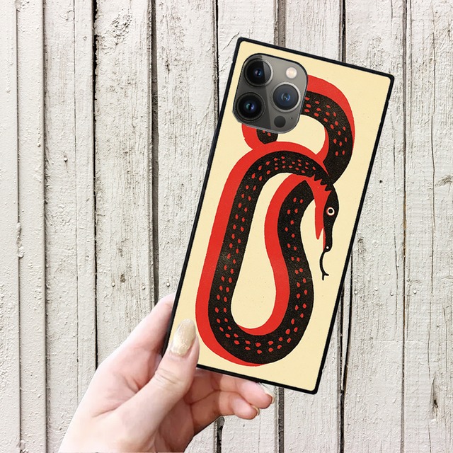 iPhoneケース 蛇 北欧レトロポップ｜動物柄のレトロポップ NOR083