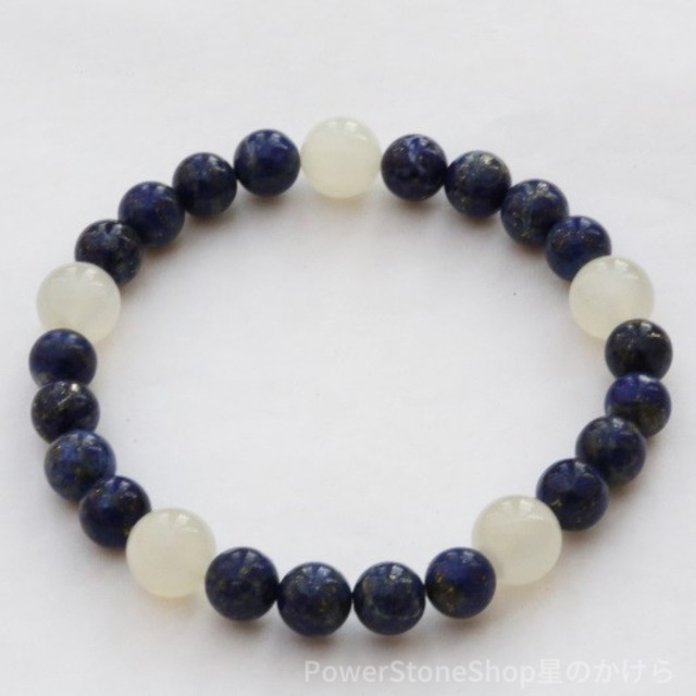 ムーンストーンとラピスラズリのブレスレット（241）