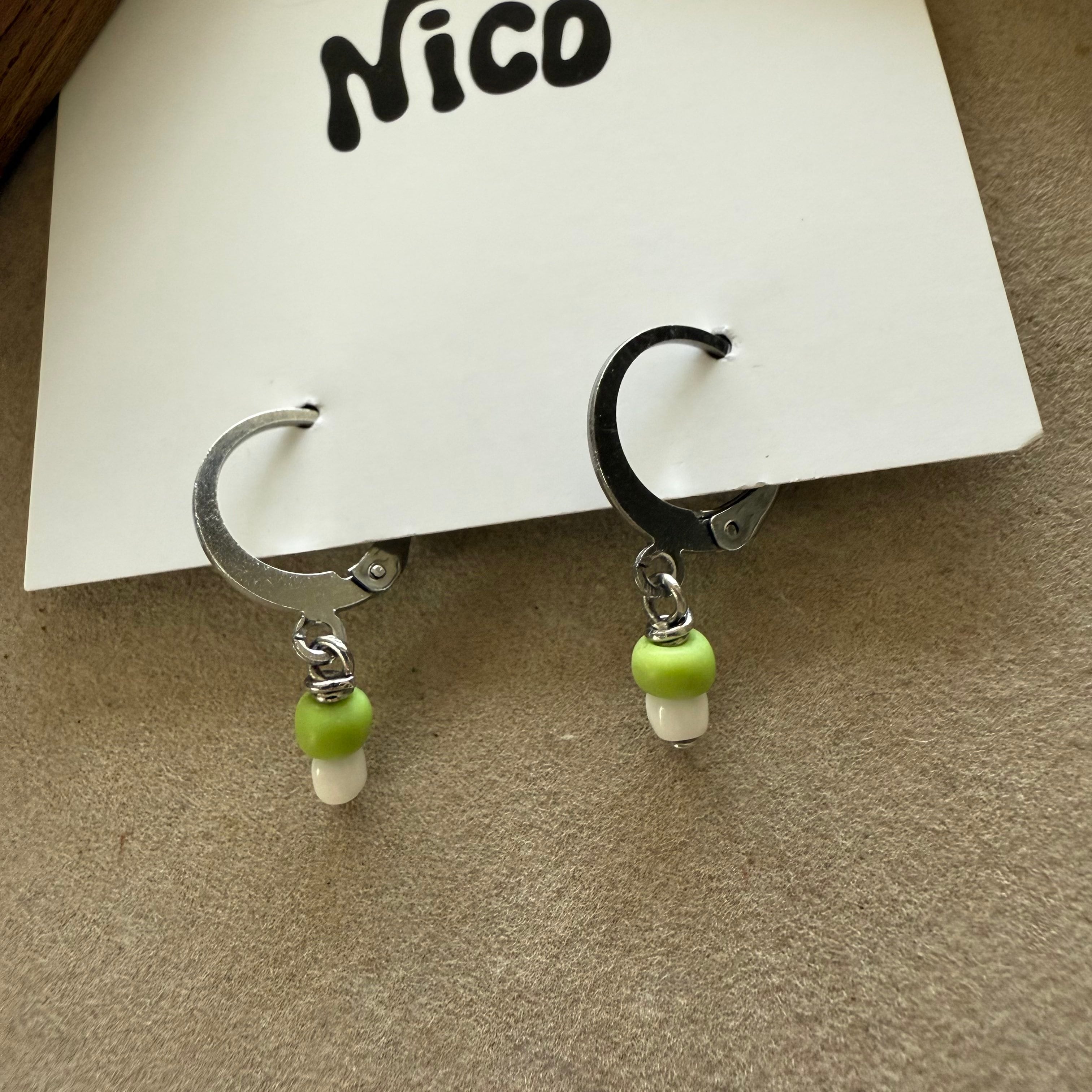 NC26090【サージカルステンレス:シルバー】nicoピアス
