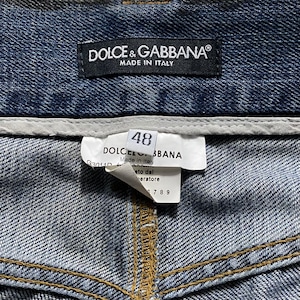 DOLCE&GABBANA coating denim “Black & destroy”