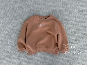 【Bella bambina】Oui, スウェット オレンジ 70~100cm
