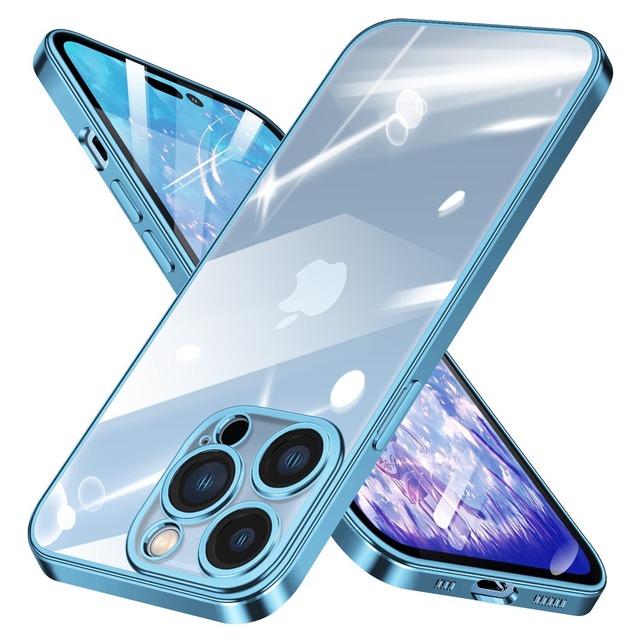 JEDirect iPad Air 3 (10.5 インチ 2019, 第3世代)とiPad Pro 10.5 ケース Pencil収納可能 透明バックカバー 薄型 スタンド 衝撃吸収 タブレットカバー オートウェイク/スリープ機能 (紺)