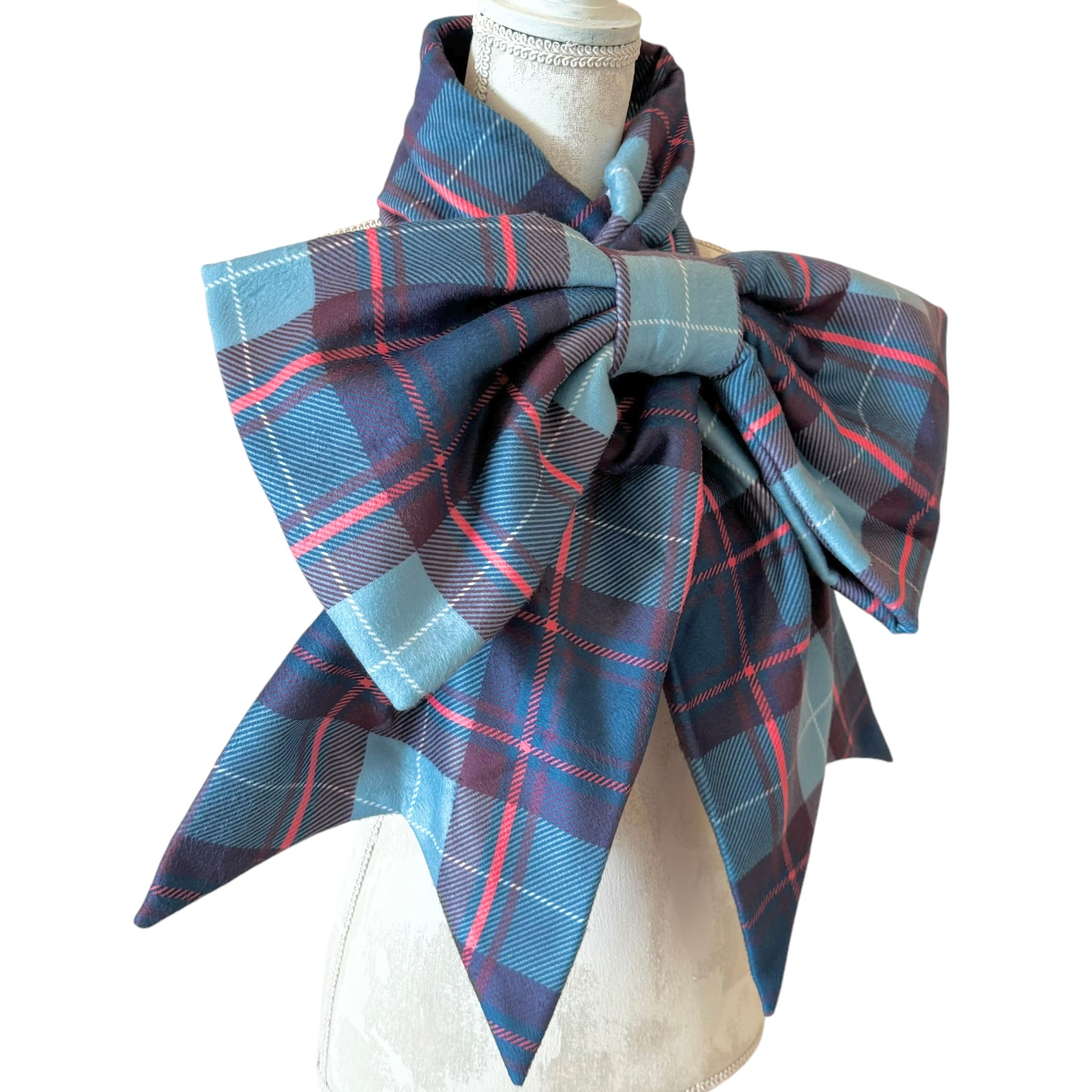 リボンマフラー BLUE