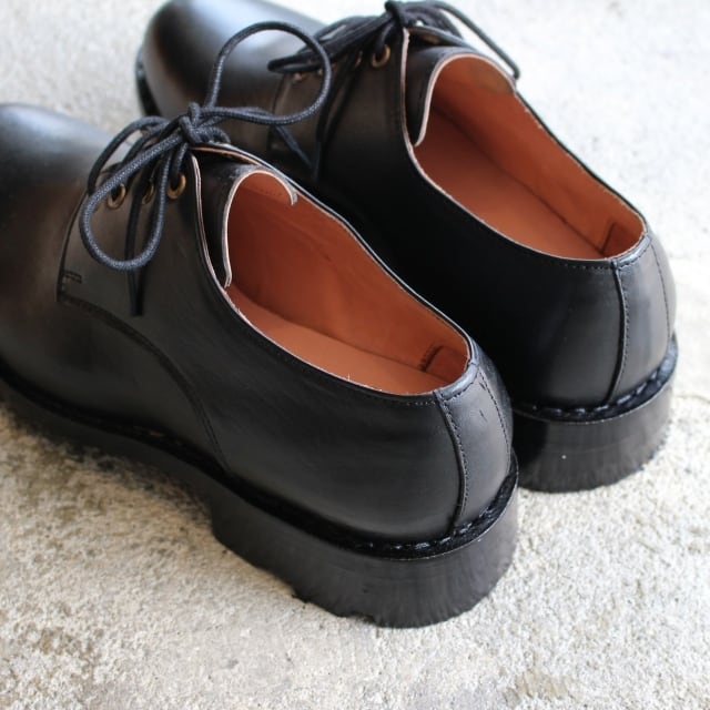 Milton Keynes レザープレーントゥシューズ Plain toe shoes （Black