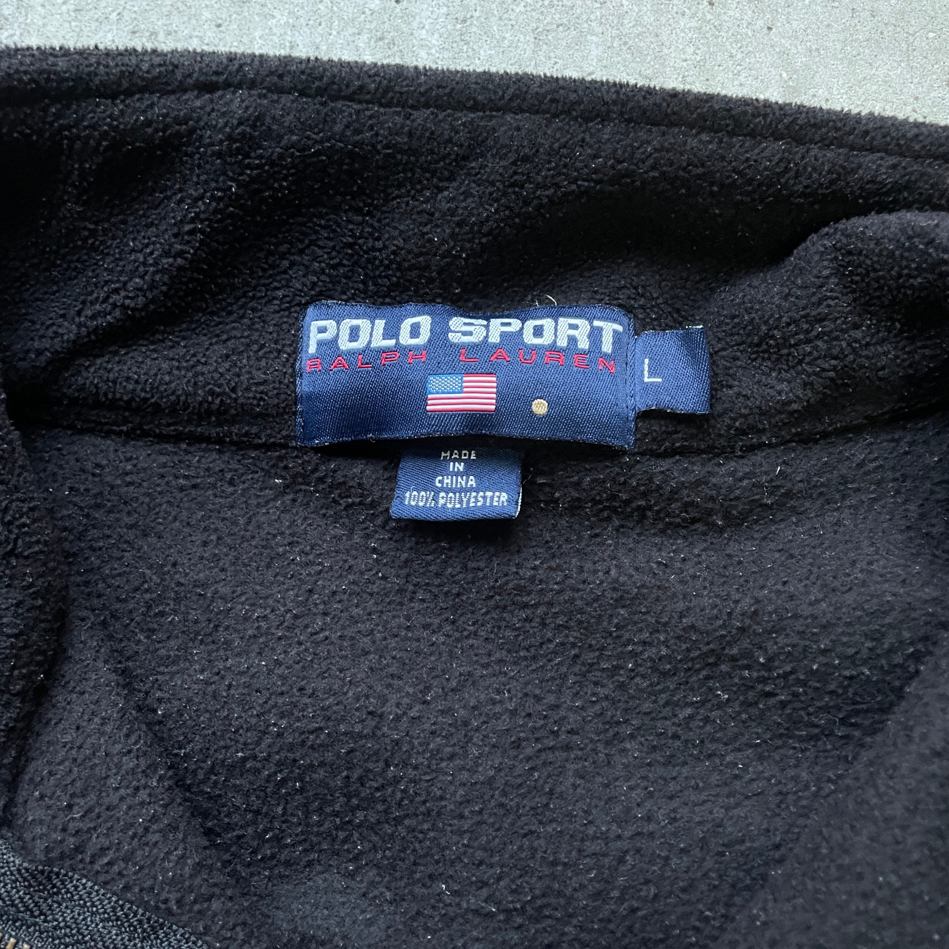 90年代 POLO SPORTラルフローレン ハーフジップ フリースジャケット