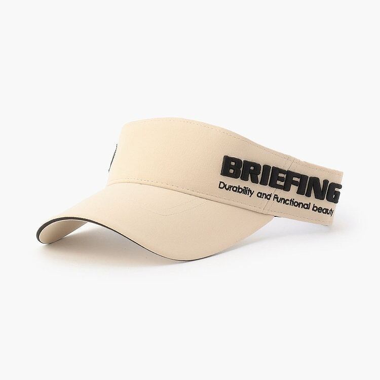 BRIEFING GOLF / MENS ROUND LOGO VISOR