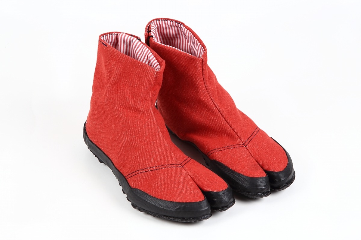 Okayama Denim Red LINN S Tabi Shoes Online Store okayama-denim-red-linn-s-tabi-shoes-online-store