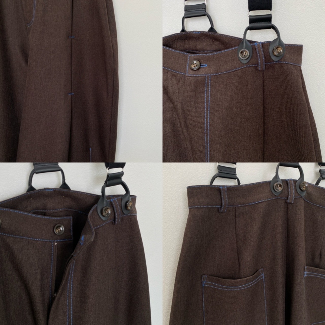 special price【9月上旬発送】[3piece] color stitch set/brown