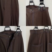 special price【9月上旬発送】[3piece] color stitch set/brown