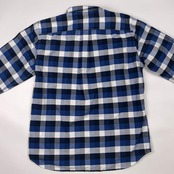 AIGLE エーグル チェック オックスフォード BD ボタンダウン 長袖シャツ M/ブルー系 メンズ
