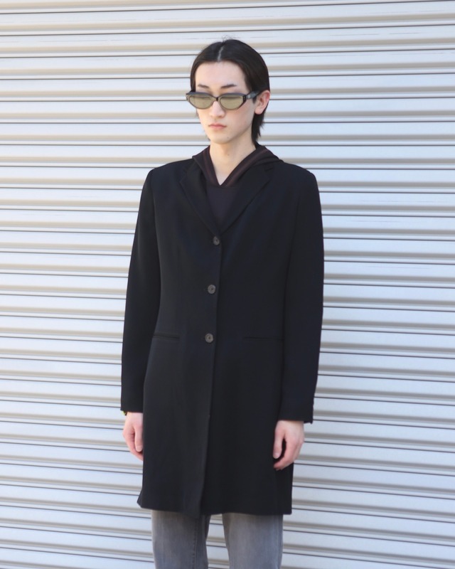 3 button classic long jacket