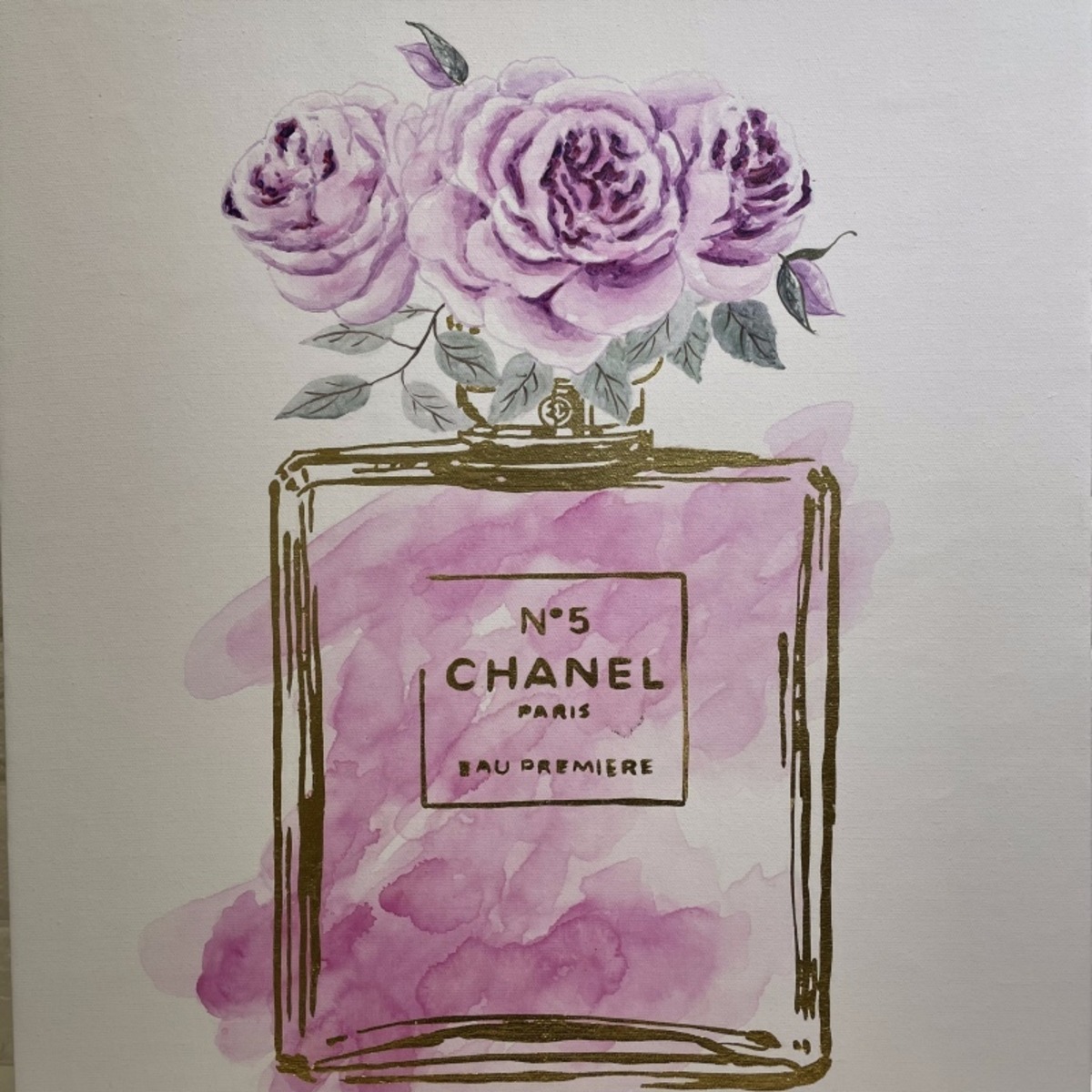 オマージュアート 絵画 フラワー 花 ピンク 香水 インテリア絵画 
