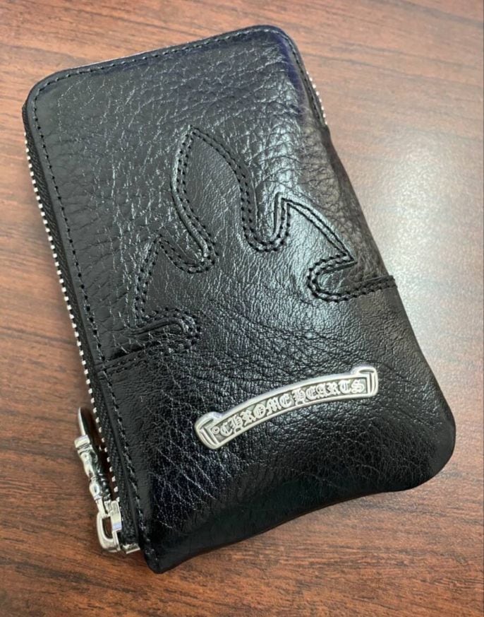 CHROME HEARTS クロムハーツ フレアニー パスケース カードケース レザー