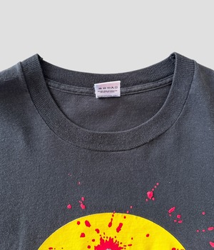 -Gunshot Smiley face- Vintage 90s XL T-shirt