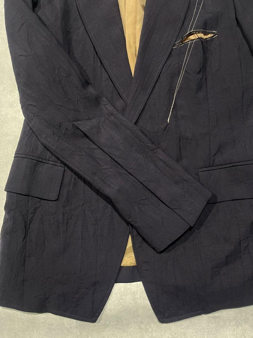 BED J.W. FORD 18ssクラックレザー加工ライダーズジャケット ベッド