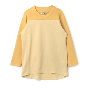 保温2WAYストレッチ   long sleeve t-shirt   yellow　Ba24-025