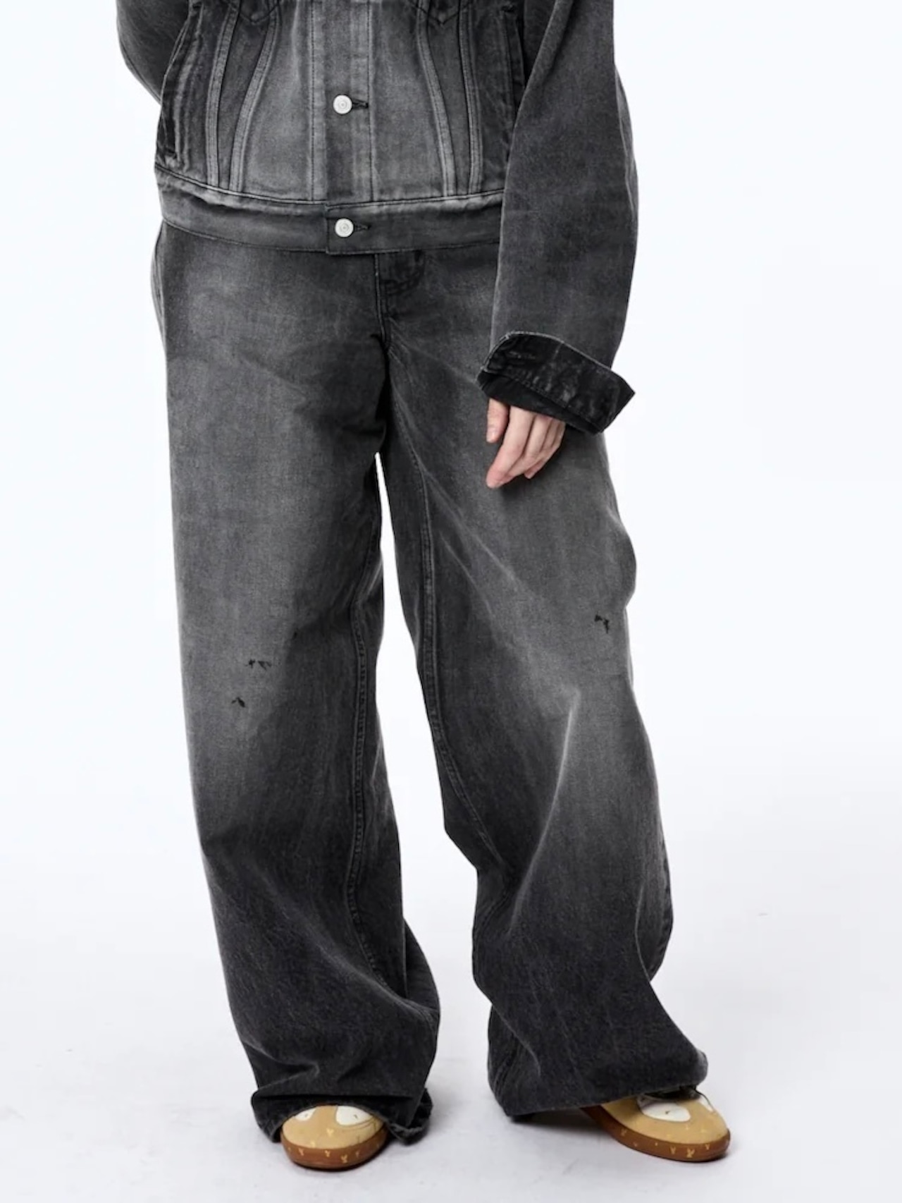 【25AW】MASU エムエーエスユー /  MB BAGGY JEANS USED / バギージーンズ - 1