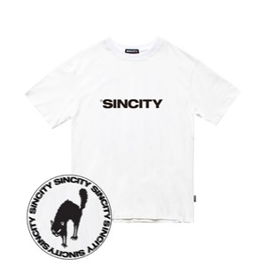 [SINCITY] vibrate circle t-shirt white 正規品 韓国ブランド 韓国通販 韓国代行 韓国ファッション シャツ Tシャツ