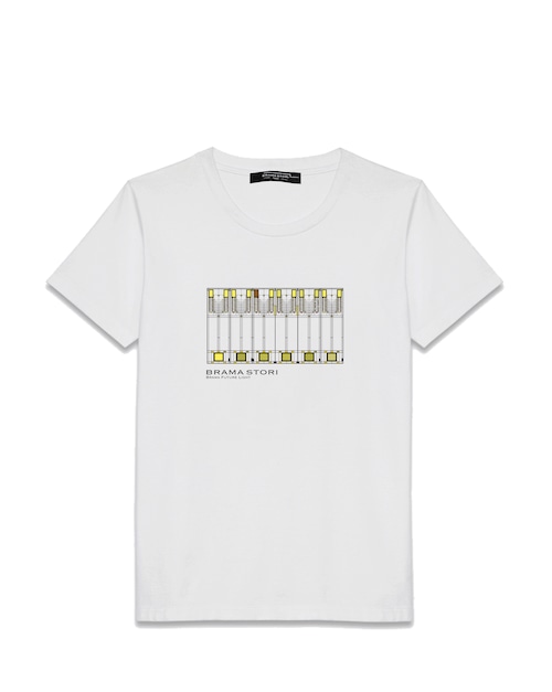 ブラマプリントPJ（ブラック＆ホワイト）コットンTシャツ