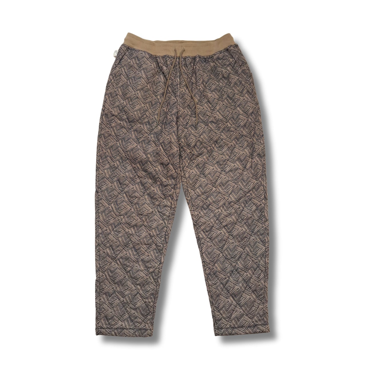 gym master - 【暖】ジャガードキルトパンツ (beige)