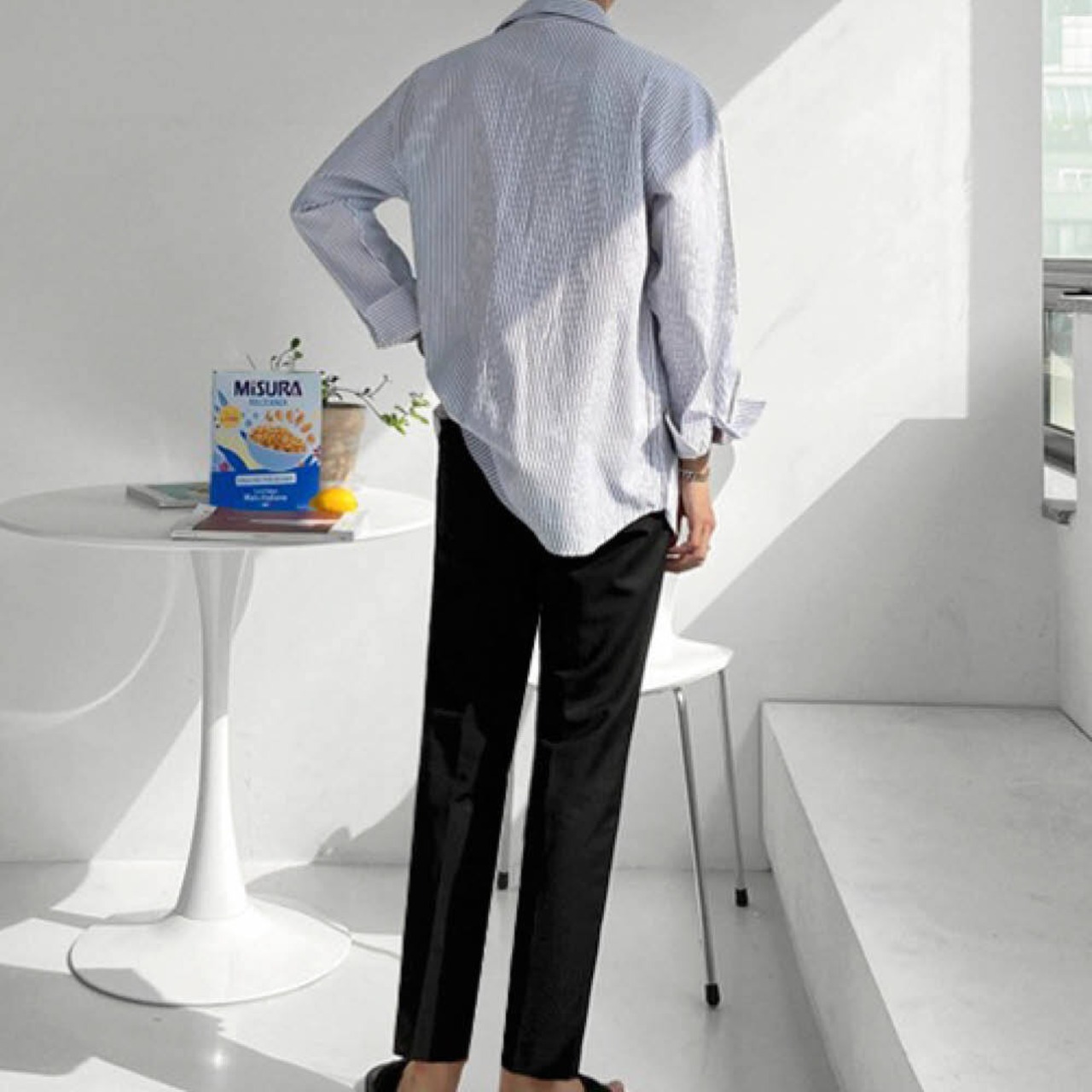 ストライプルーズシャツ　MT0080016