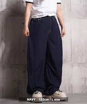 ◆ナイロンワッシャー バレルレッグパンツ◆tr-2700523