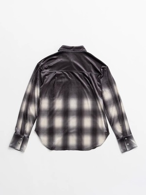 【26AW | WOMEN】PRANK PROJECT プランクプロジェクト / シャツ / Faded Check Velour Shirt 　31262315907