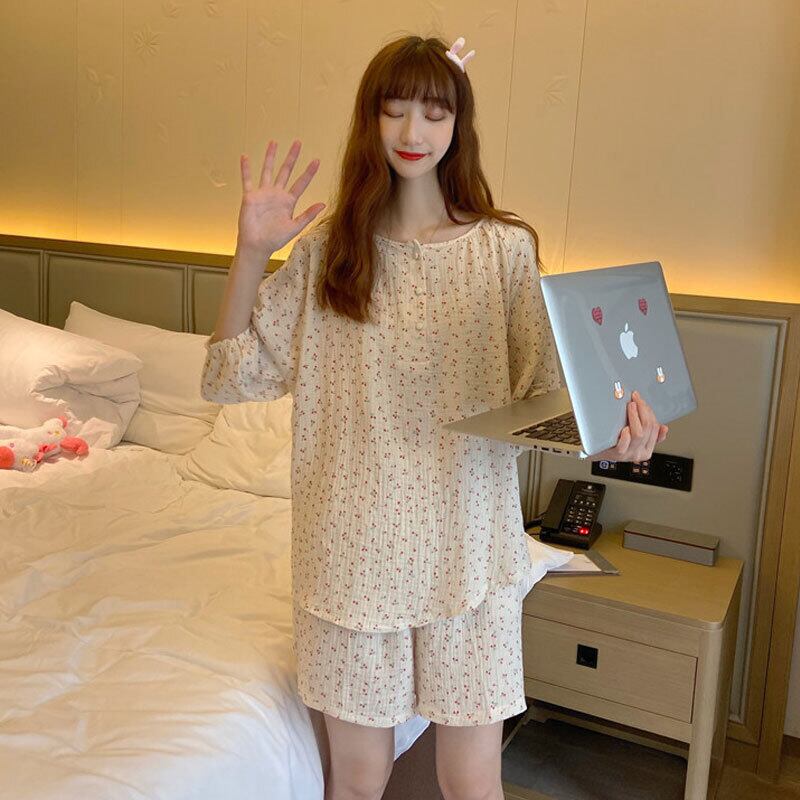 ルーズスタイルレディースサマープリント 夏物 かわいい 萌量不足32411395164