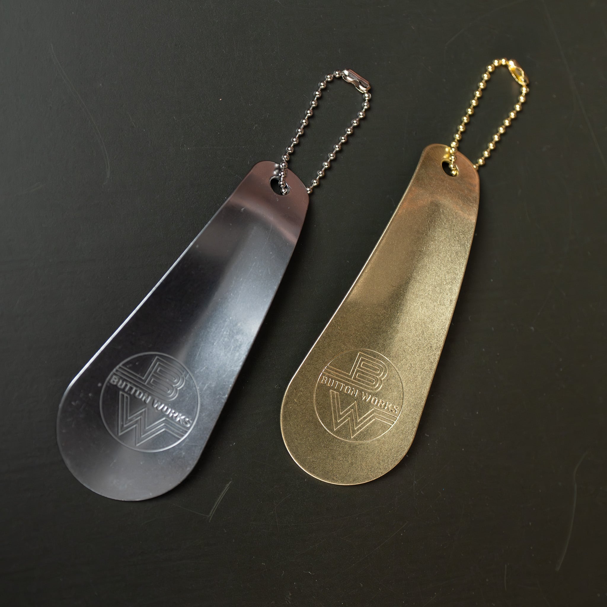 【Button Works】BW Shoehorn ボタンワークス シューホーン 靴べら シルバー ブラス