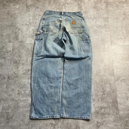 USA生地製 デニム ダブルニー Carhartt B73 DST 31×30 詳細写真2