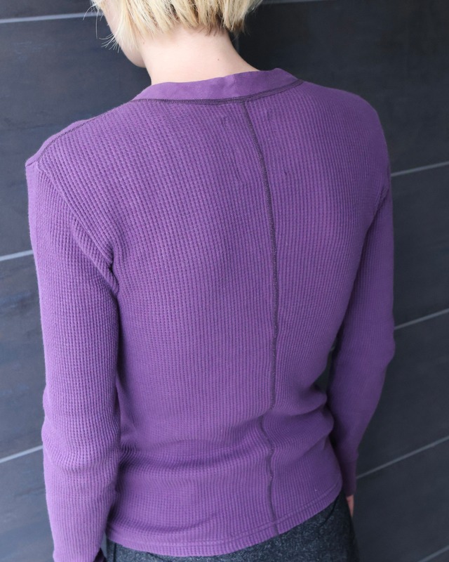 【ripvanwinkle】henley-neck thermal top
