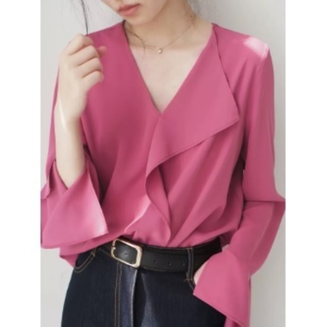 rose drape v kneck tops＜t1415＞