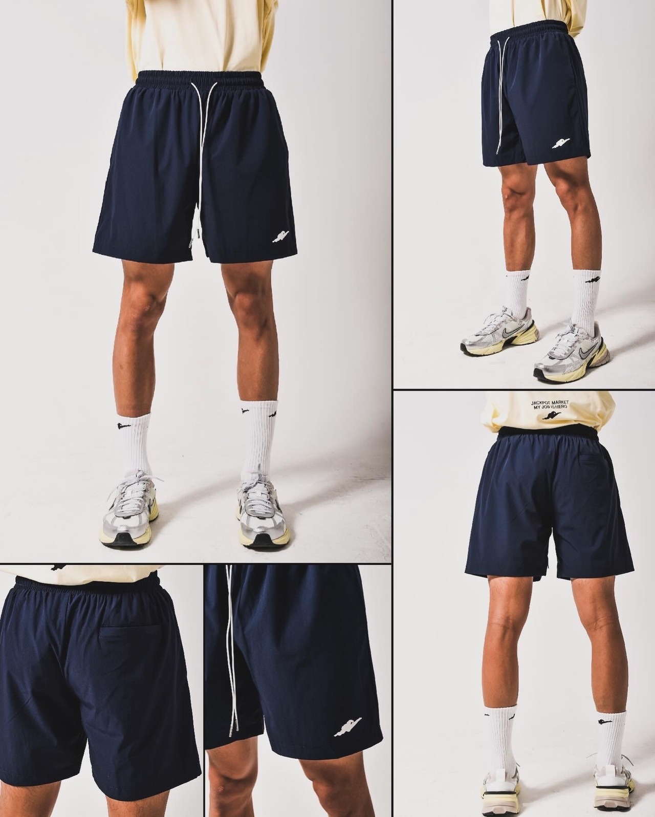 ナイロンショーツ　ネイビー