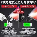 Hy+ USB Type-C to Lightning ケーブル 【Apple MFI 認証】 PD充電対応 ナイロン編み仕様 最大3A 1m ブラック HY-PDLT1 ブラック