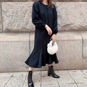 Mermaid sweat op / black (12月上旬〜中旬頃発送予定)