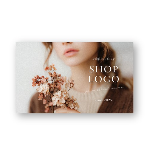 ドライフラワー・人物デザイン ｜ アクセサリー台紙 ｜ cd_00455