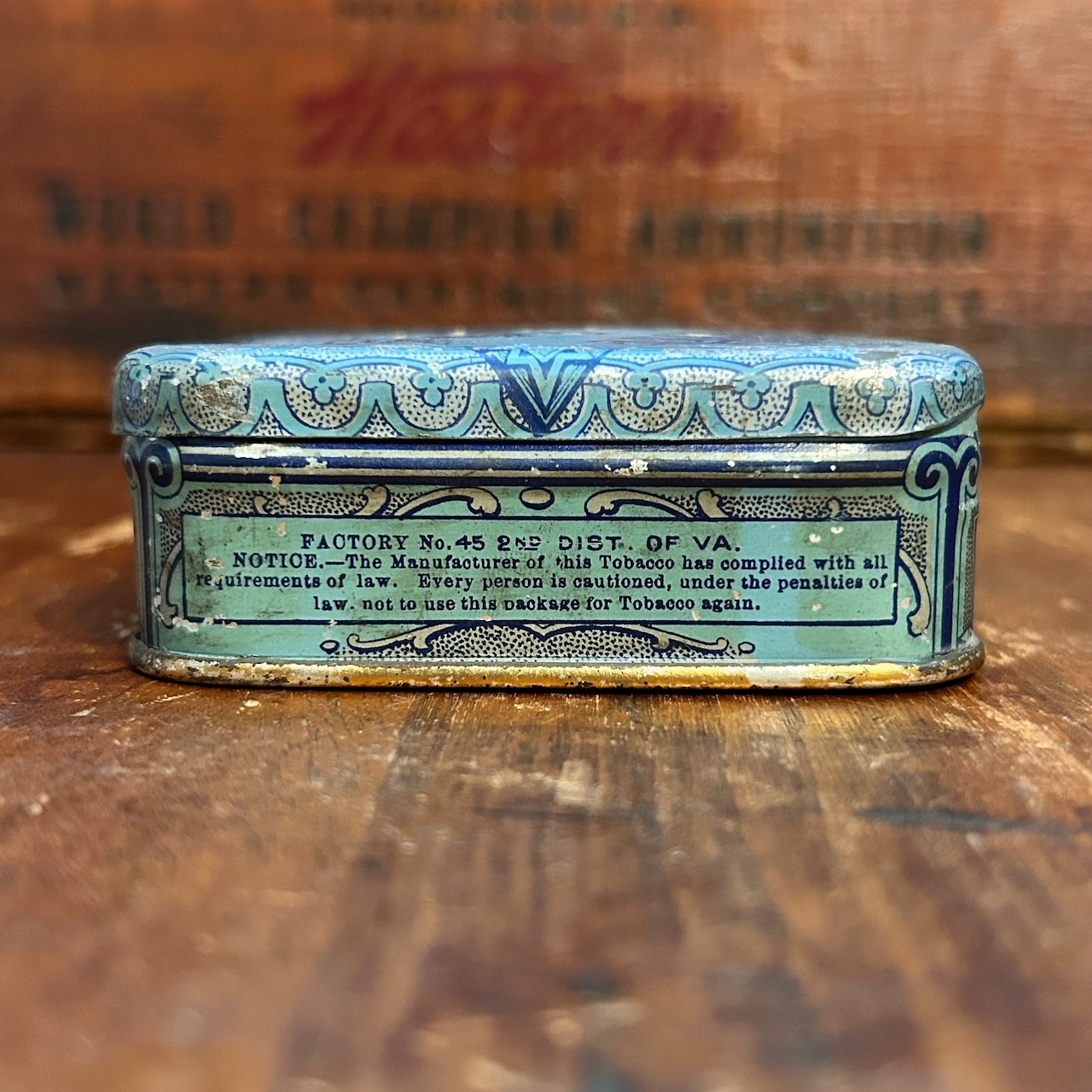 1910s–1920s エッジワース アンティーク タバコ缶 EDGEWORTH EXTRA HIGH GRADE PLUG SLICE Vintage Tobacco Tin T-768