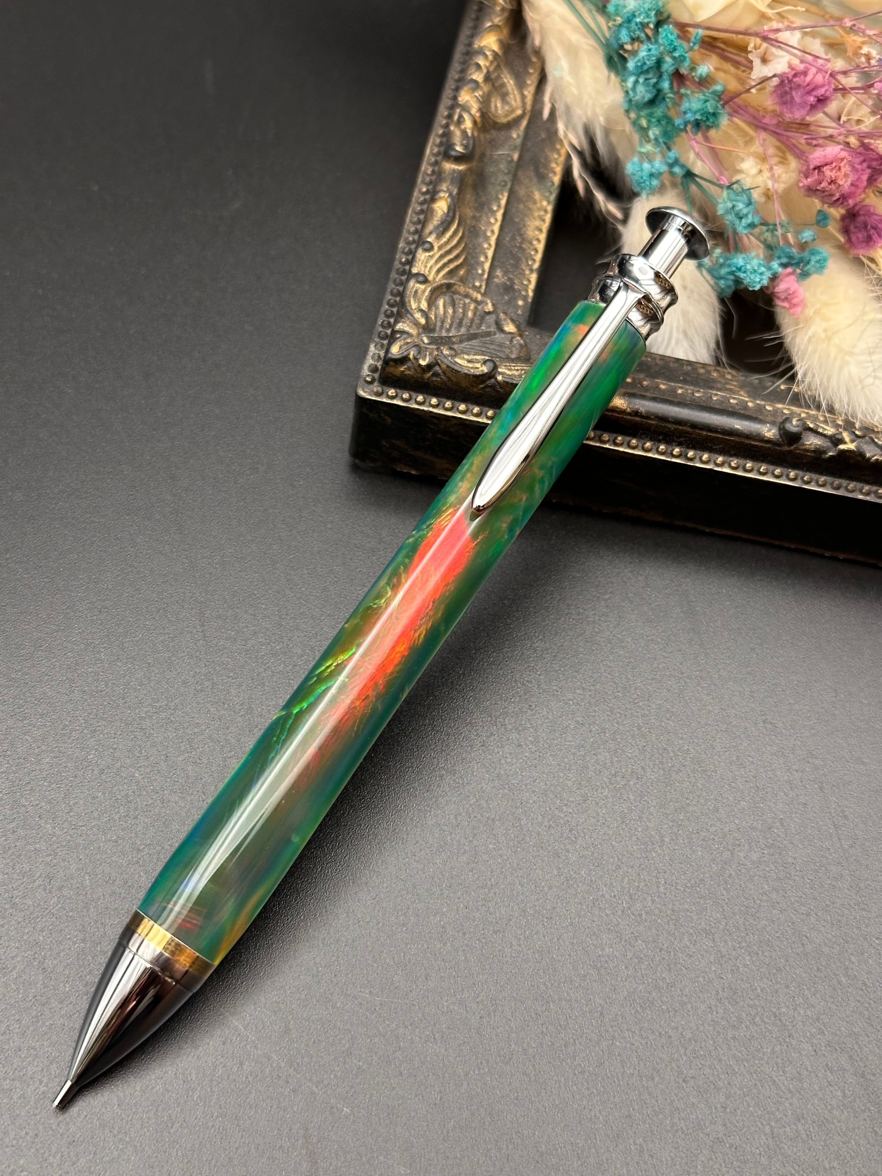 Flamberg　サンピューラ　シャープペン　ハイブリッドオパール　オーロラ ハイブリッドオパールオーロラ/オリジナル金具シャープペンシル | Flamberg
