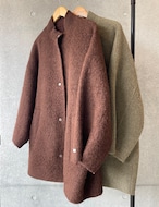 【新作5%OFF・3日間】Over-fit Half Wool Coat_Brown